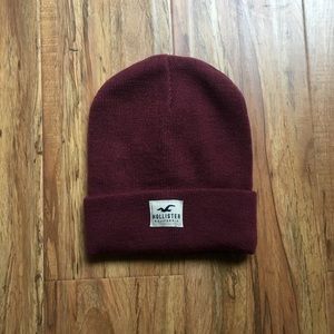 Burgundy Hollister Beanie